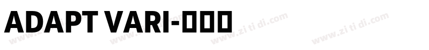 ADAPT VARI字体转换
